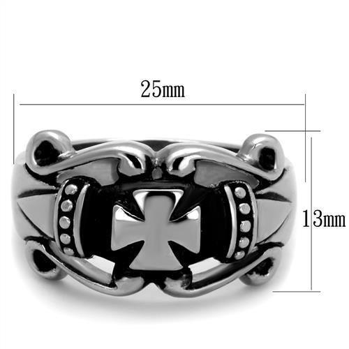 MATK2141 - High polished (no plating) Stainless Steel Ring with No Stone
