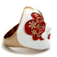 MATK2142 - IP Rose Gold(Ion Plating) Stainless Steel Ring with Epoxy  in Multi Color