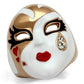 MATK2143 - IP Rose Gold(Ion Plating) Stainless Steel Ring with Top Grade Crystal  in Clear