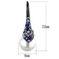 MATK2145 - IP Black(Ion Plating) Stainless Steel Earrings with Synthetic Pearl in White