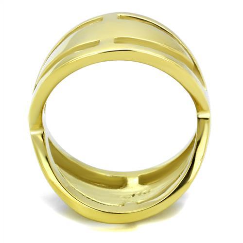 MATK2157 - IP Gold(Ion Plating) Stainless Steel Ring with No Stone