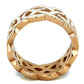 MATK2159 - IP Rose Gold(Ion Plating) Stainless Steel Ring with Epoxy  in White