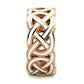 MATK2159 - IP Rose Gold(Ion Plating) Stainless Steel Ring with Epoxy  in White