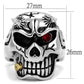 MATK2244 - Two-Tone IP Gold (Ion Plating) Stainless Steel Ring with Top Grade Crystal  in Siam