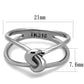 MATK2262 - High polished (no plating) Stainless Steel Ring with No Stone