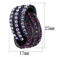 MATK2269 - IP Black(Ion Plating) Stainless Steel Earrings with Top Grade Crystal  in Multi Color