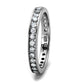 MATK2343 - High polished (no plating) Stainless Steel Ring with AAA Grade CZ  in Clear