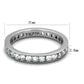 MATK2344 - High polished (no plating) Stainless Steel Ring with AAA Grade CZ  in Clear