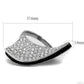 MATK2361 - Two-Tone IP Black (Ion Plating) Stainless Steel Ring with Top Grade Crystal  in Jet