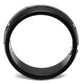 MATK2392 - Two-Tone IP Black Stainless Steel Ring with No Stone