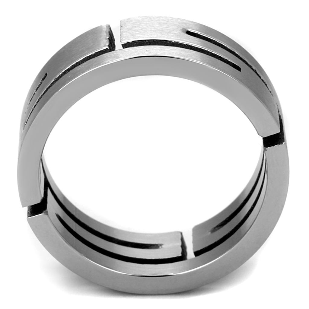 MATK2393 - High polished (no plating) Stainless Steel Ring with No Stone