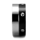 MATK2397 - Two-Tone IP Black (Ion Plating) Stainless Steel Ring with No Stone