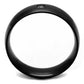 MATK2409 - IP Black(Ion Plating) Stainless Steel Ring with AAA Grade CZ  in Clear