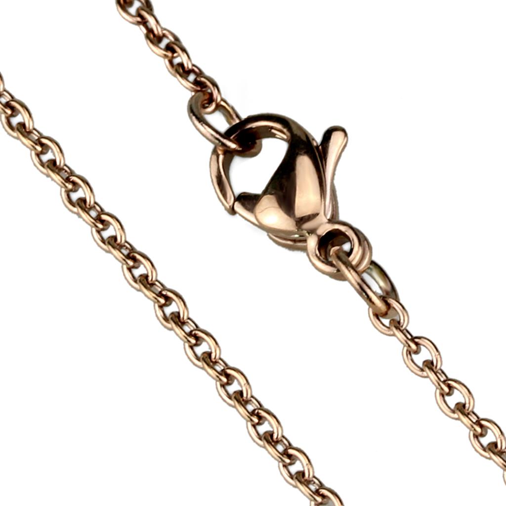 MATK2422R - IP Rose Gold(Ion Plating) Stainless Steel Chain with No Stone