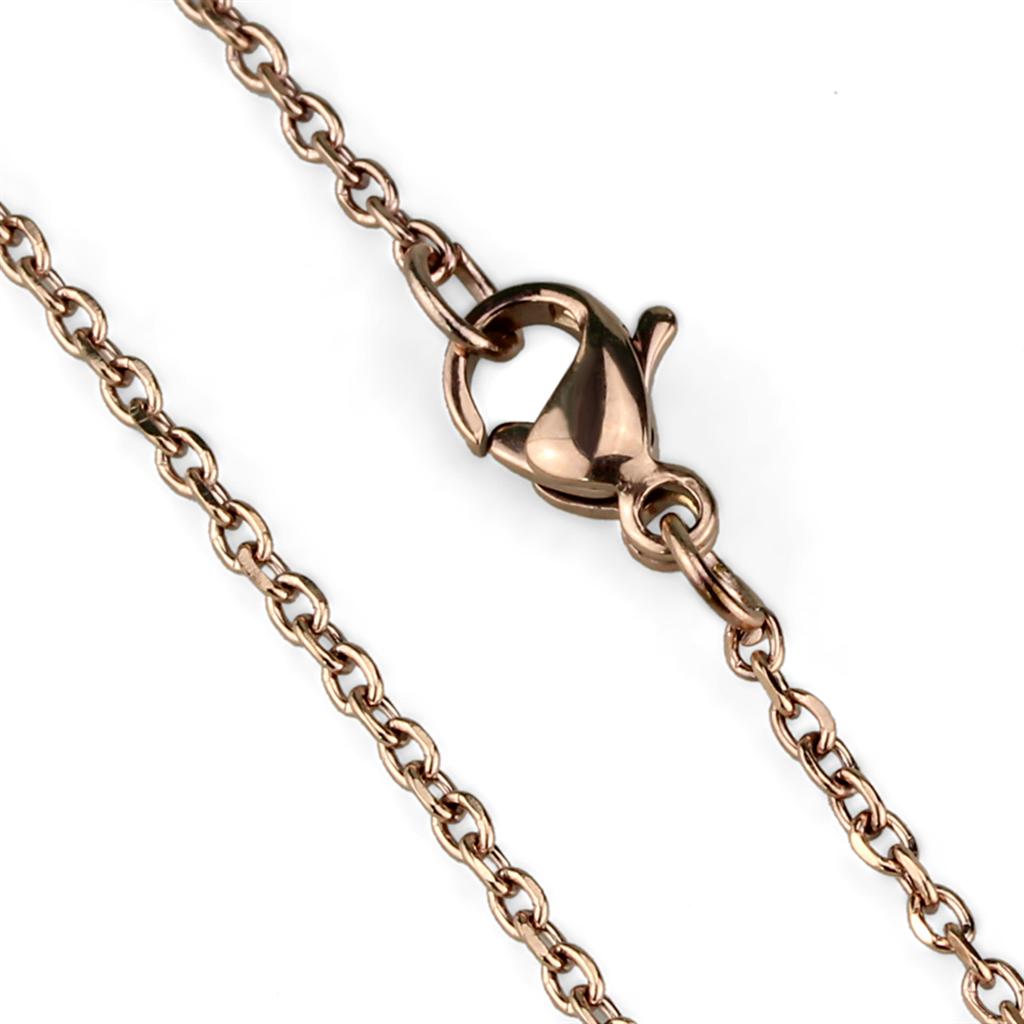 MATK2423R - IP Rose Gold(Ion Plating) Stainless Steel Chain with No Stone