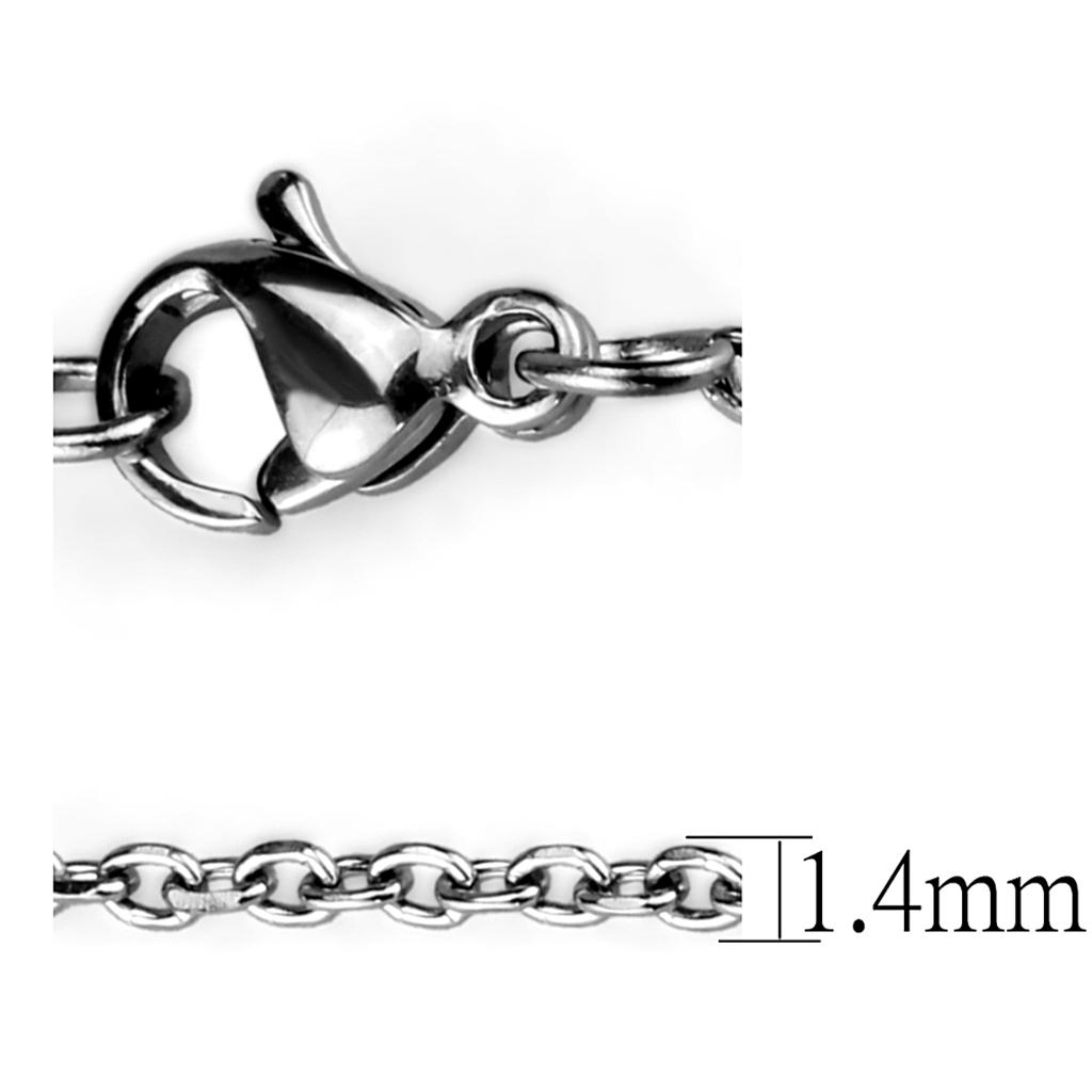 MATK2423 - High polished (no plating) Stainless Steel Chain with No Stone
