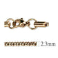 MATK2424R - IP Rose Gold(Ion Plating) Stainless Steel Chain with No Stone