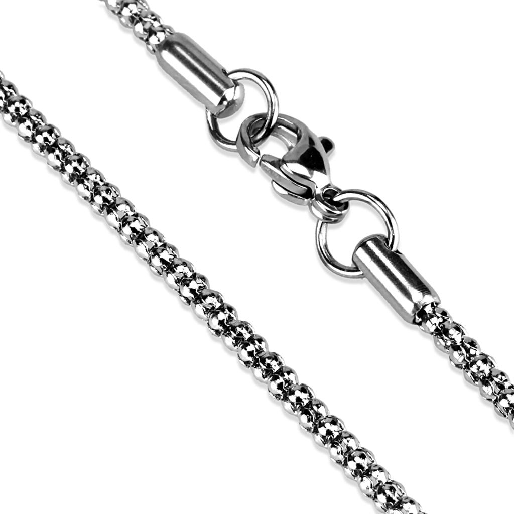 MATK2424 - High polished (no plating) Stainless Steel Chain with No Stone