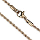 MATK2426R - IP Rose Gold(Ion Plating) Stainless Steel Chain with No Stone