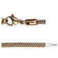 MATK2430R - IP Rose Gold(Ion Plating) Stainless Steel Chain with No Stone