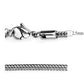 MATK2430 - High polished (no plating) Stainless Steel Chain with No Stone