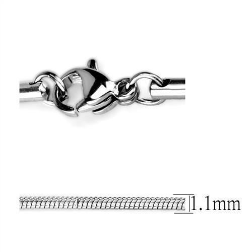 MATK2435 - High polished (no plating) Stainless Steel Chain with No Stone