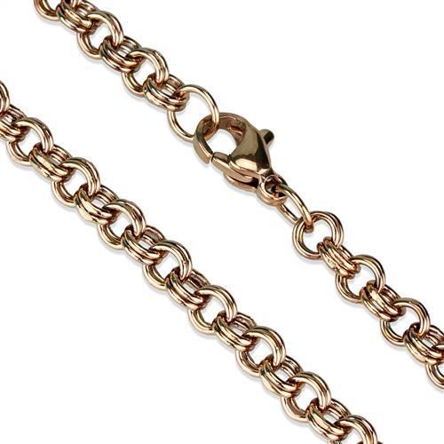 MATK2438R - IP Rose Gold(Ion Plating) Stainless Steel Chain with No Stone