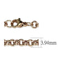 MATK2438R - IP Rose Gold(Ion Plating) Stainless Steel Chain with No Stone