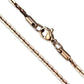 MATK2440R - IP Rose Gold(Ion Plating) Stainless Steel Chain with No Stone