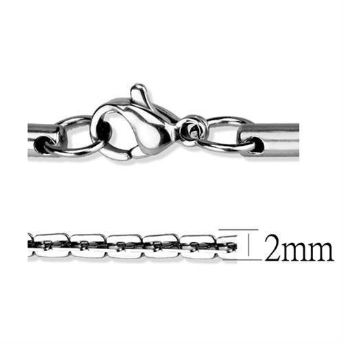 MATK2440 - High polished (no plating) Stainless Steel Chain with No Stone