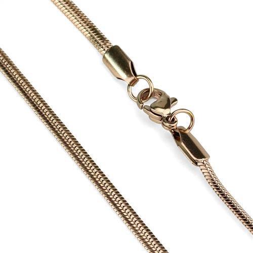 MATK2441R - IP Rose Gold(Ion Plating) Stainless Steel Chain with No Stone