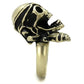 MATK2456 - IP Antique Copper Stainless Steel Ring with Epoxy  in Jet