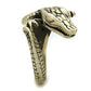 MATK2459 - IP Antique Copper Stainless Steel Ring with Epoxy  in Jet