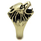 MATK2462 - IP Antique Copper Stainless Steel Ring with Epoxy  in Jet