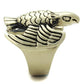 MATK2466 - IP Antique Copper Stainless Steel Ring with Epoxy  in Jet