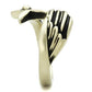 MATK2470 - IP Antique Copper Stainless Steel Ring with Epoxy  in Jet