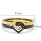 MATK2548 - IP Gold & IP Dark Brown (IP coffee) Stainless Steel Ring with No Stone