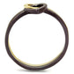 MATK2548 - IP Gold & IP Dark Brown (IP coffee) Stainless Steel Ring with No Stone