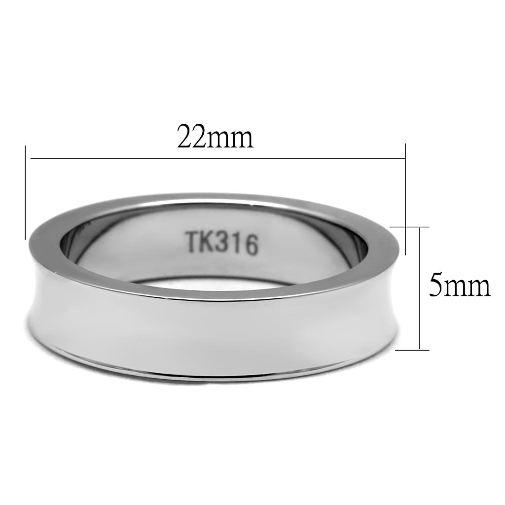 MATK2561 - High polished (no plating) Stainless Steel Ring with No Stone