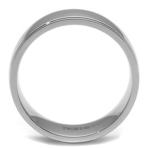 MATK2563 - High polished (no plating) Stainless Steel Ring with No Stone