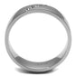 MATK2564 - High polished (no plating) Stainless Steel Ring with Top Grade Crystal  in Clear