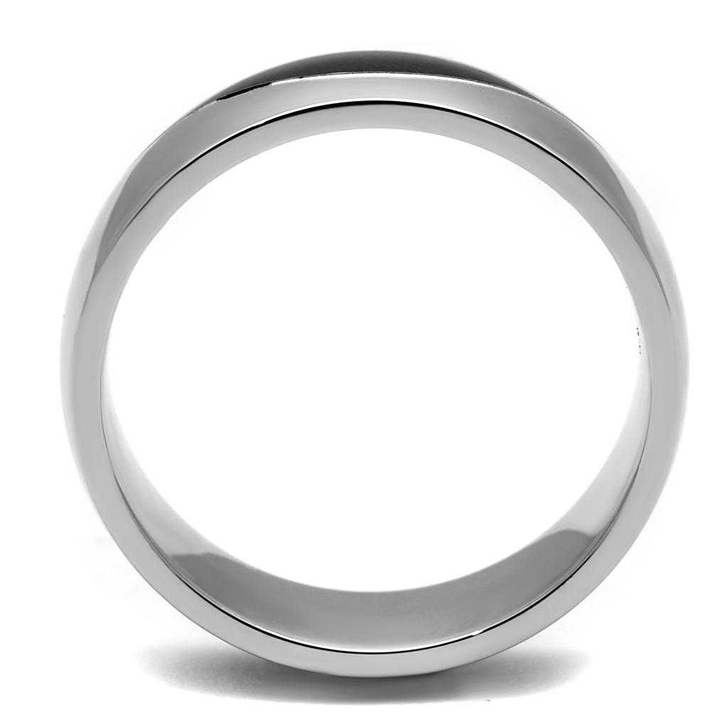 MATK2567 - Two-Tone IP Black (Ion Plating) Stainless Steel Ring with No Stone