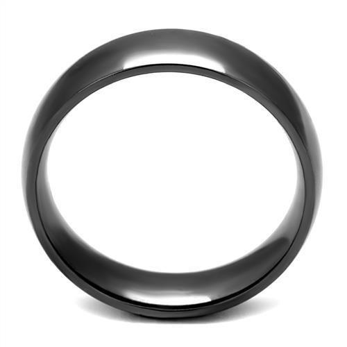 MATK2581 IP Light Black  (IP Gun) Stainless Steel Ring with No Stone in No Stone