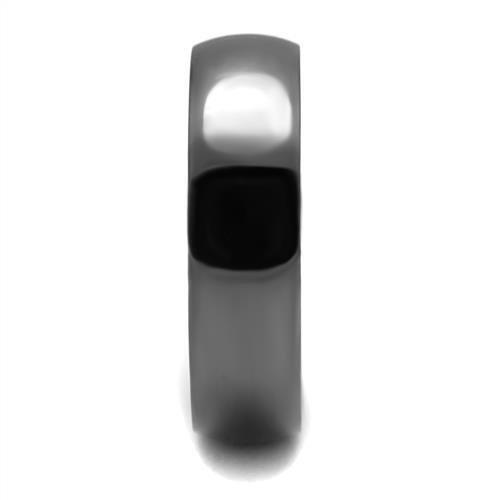 MATK2581 IP Light Black  (IP Gun) Stainless Steel Ring with No Stone in No Stone