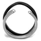 MATK2618 - Two-Tone IP Black (Ion Plating) Stainless Steel Ring with No Stone