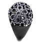 MATK2642 - IP Light Black  (IP Gun) Stainless Steel Ring with Top Grade Crystal  in Tanzanite