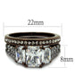 MATK2646 - IP Dark Brown (IP coffee) Stainless Steel Ring with AAA Grade CZ  in Clear