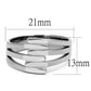 MATK2660 High polished (no plating) Stainless Steel Ring with No Stone in No Stone