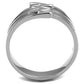 MATK2660 High polished (no plating) Stainless Steel Ring with No Stone in No Stone