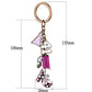 MATK2717 - IP Coffee light Stainless Steel Key Ring with Epoxy  in Multi Color